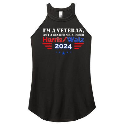 Veteran For Harris Walz For President 2024 Women’s Perfect Tri Rocker Tank