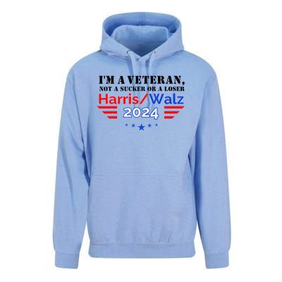 Veteran For Harris Walz For President 2024 Unisex Surf Hoodie