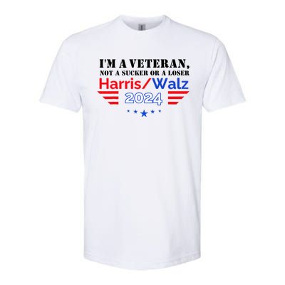 Veteran For Harris Walz For President 2024 Softstyle® CVC T-Shirt