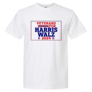 Veterans For Harris Walz 2024 Vote Harris Waltz Election Garment-Dyed Heavyweight T-Shirt