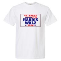 Veterans For Harris Walz 2024 Vote Harris Waltz Election Garment-Dyed Heavyweight T-Shirt