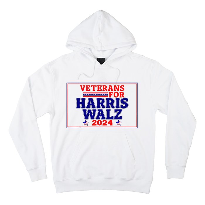 Veterans For Harris Walz 2024 Vote Harris Waltz Election Hoodie