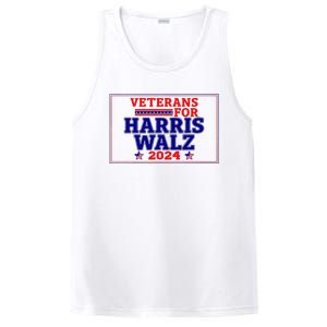 Veterans For Harris Walz 2024 Vote Harris Waltz Election PosiCharge Competitor Tank