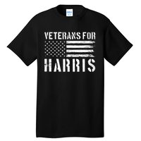 Veterans For Harris 2024 Military Vets Kamala Harris Tall T-Shirt