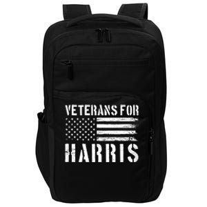 Veterans For Harris 2024 Military Vets Kamala Harris Impact Tech Backpack