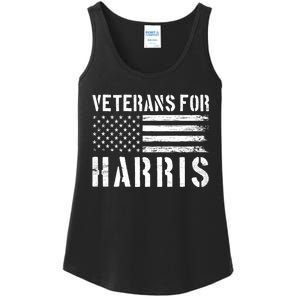 Veterans For Harris 2024 Military Vets Kamala Harris Ladies Essential Tank