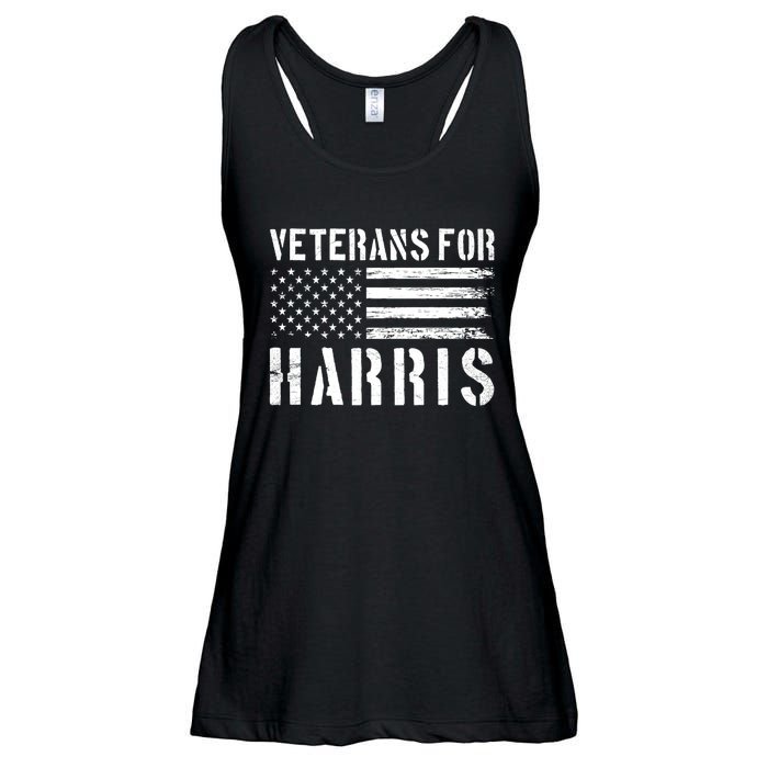 Veterans For Harris 2024 Military Vets Kamala Harris Ladies Essential Flowy Tank