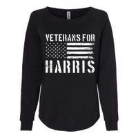 Veterans For Harris 2024 Military Vets Kamala Harris Womens California Wash Sweatshirt