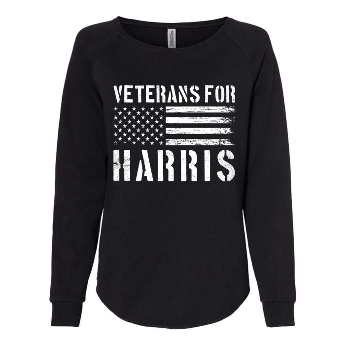 Veterans For Harris 2024 Military Vets Kamala Harris Womens California Wash Sweatshirt