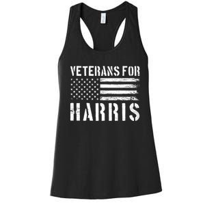 Veterans For Harris 2024 Military Vets Kamala Harris Women's Racerback Tank