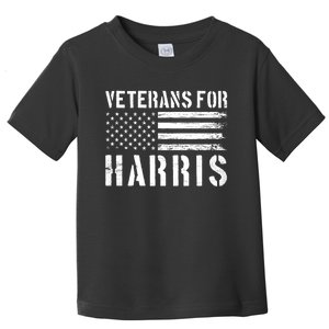 Veterans For Harris 2024 Military Vets Kamala Harris Toddler T-Shirt