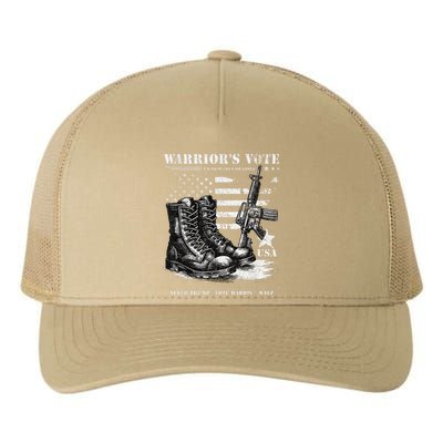 Veterans For Harris Walz 2024 Military Vets Never Trump Yupoong Adult 5-Panel Trucker Hat