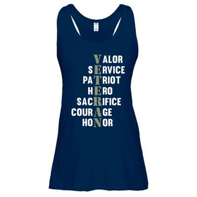 Veteran Facts Happy Veterans Day Support Graphic Ladies Essential Flowy Tank