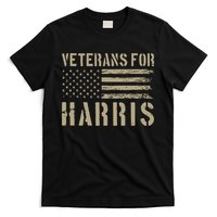 Veterans For Harris 2024 Military Vets Kamala Harris T-Shirt