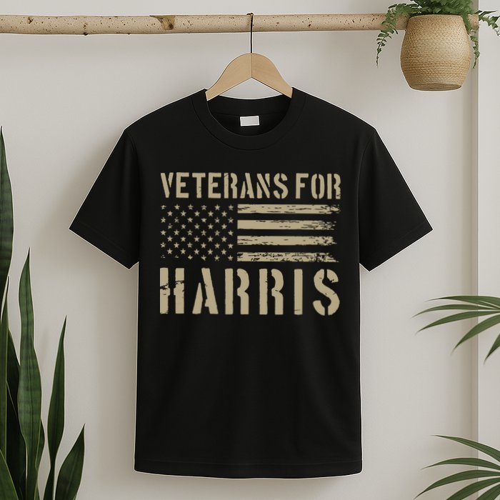 Veterans For Harris 2024 Military Vets Kamala Harris T-Shirt