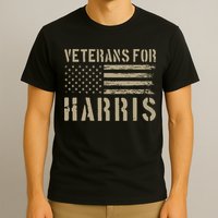 Veterans For Harris 2024 Military Vets Kamala Harris T-Shirt