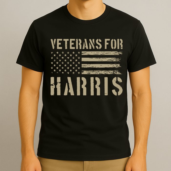 Veterans For Harris 2024 Military Vets Kamala Harris T-Shirt