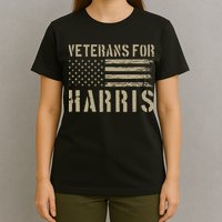 Veterans For Harris 2024 Military Vets Kamala Harris T-Shirt