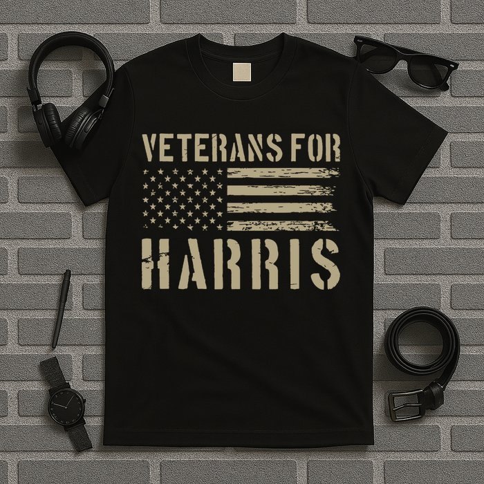 Veterans For Harris 2024 Military Vets Kamala Harris T-Shirt