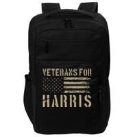 Veterans For Harris 2024 Military Vets Kamala Harris Impact Tech Backpack