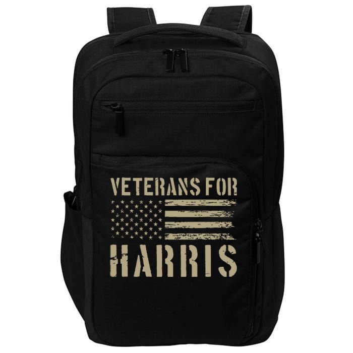 Veterans For Harris 2024 Military Vets Kamala Harris Impact Tech Backpack