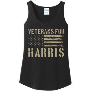 Veterans For Harris 2024 Military Vets Kamala Harris Ladies Essential Tank