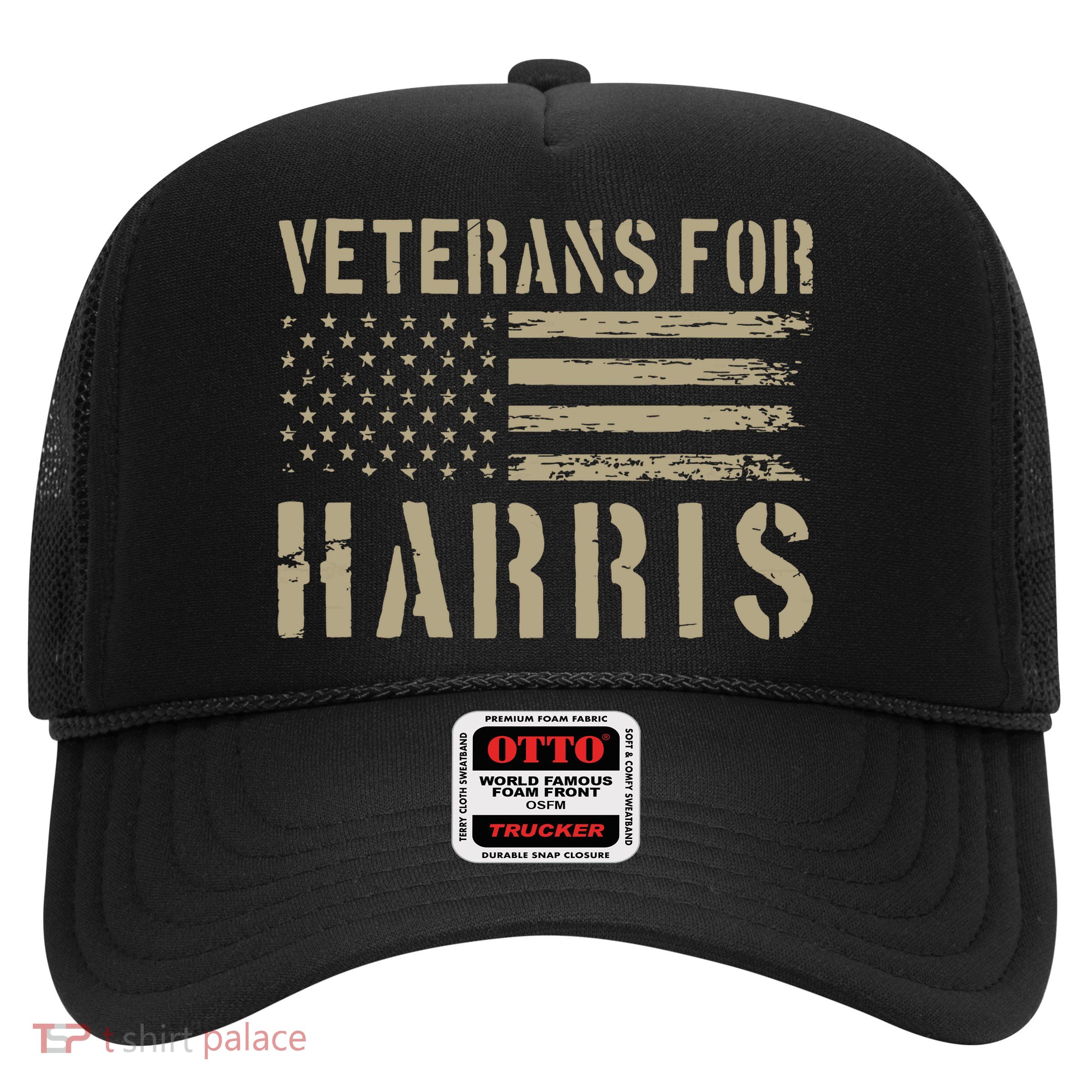 Veterans For Harris 2024 Military Vets Kamala Harris Trucker Hat