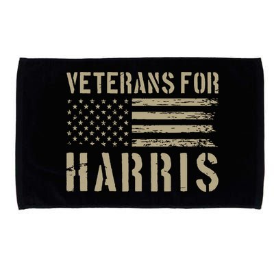Veterans For Harris 2024 Military Vets Kamala Harris Microfiber Hand Towel