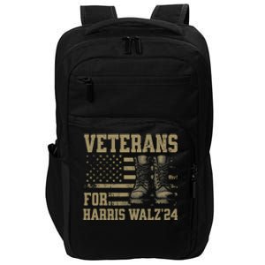 Veterans For Harris Walz Waltz 2024 Presidential Campaign Impact Tech Backpack