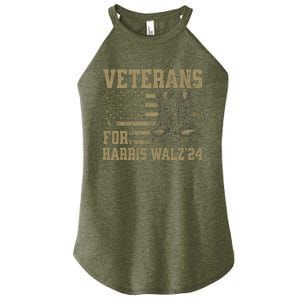 Veterans For Harris Walz Waltz 2024 Presidential Campaign Women's Perfect Tri Rocker Tank