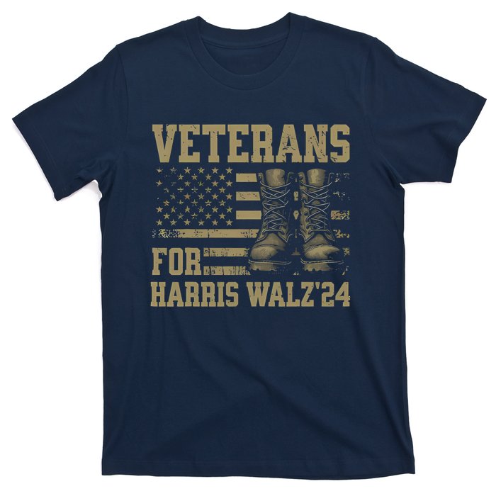 Veterans For Harris Walz Waltz 2024 Presidential Campaign T-Shirt