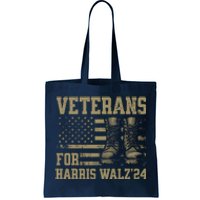 Veterans For Harris Walz Waltz 2024 Presidential Campaign Tote Bag