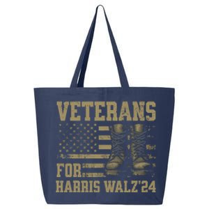 Veterans For Harris Walz Waltz 2024 Presidential Campaign 25L Jumbo Tote