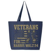 Veterans For Harris Walz Waltz 2024 Presidential Campaign 25L Jumbo Tote