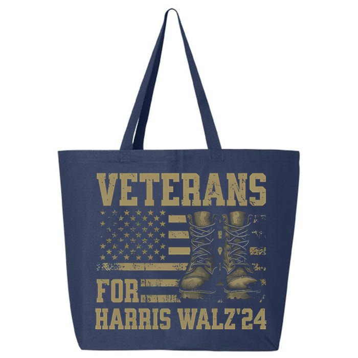 Veterans For Harris Walz Waltz 2024 Presidential Campaign 25L Jumbo Tote