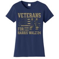 Veterans For Harris Walz Waltz 2024 Presidential Campaign Women's T-Shirt