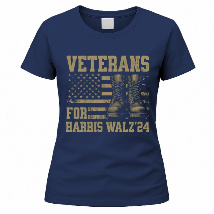 Veterans For Harris Walz Waltz 2024 Presidential Campaign Women's T-Shirt