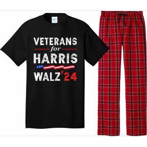 Veterans For Harris Waltz 2024 Election Vote Blue Democrat Pajama Set