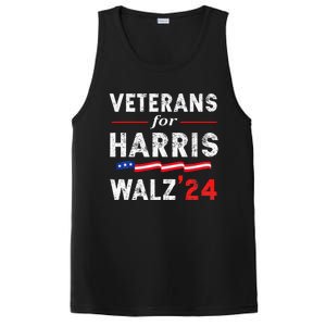 Veterans For Harris Waltz 2024 Election Vote Blue Democrat PosiCharge Competitor Tank