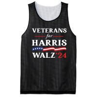 Veterans For Harris Walz 2024 Vote Tim Walz Kamala Harris Mesh Reversible Basketball Jersey Tank