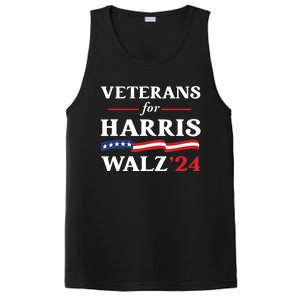 Veterans For Harris Walz 2024 Vote Tim Walz Kamala Harris PosiCharge Competitor Tank