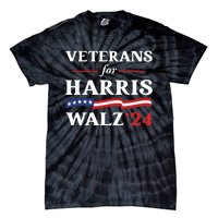 Veterans For Harris Walz 2024 Vote Tim Walz Kamala Harris Tie-Dye T-Shirt