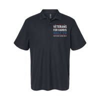 Veterans For Harris Walz 24 WeRe Not Going Back Softstyle Adult Sport Polo