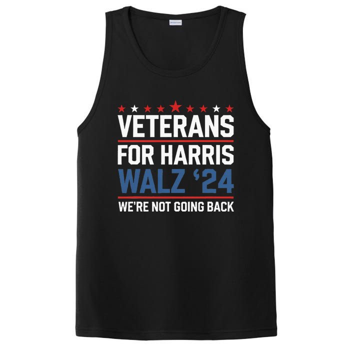 Veterans For Harris Walz 24 WeRe Not Going Back PosiCharge Competitor Tank