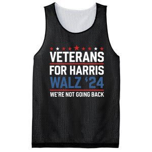 Veterans For Harris Walz 24 WeRe Not Going Back Mesh Reversible Basketball Jersey Tank