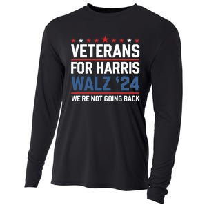 Veterans For Harris Walz 24 WeRe Not Going Back Cooling Performance Long Sleeve Crew