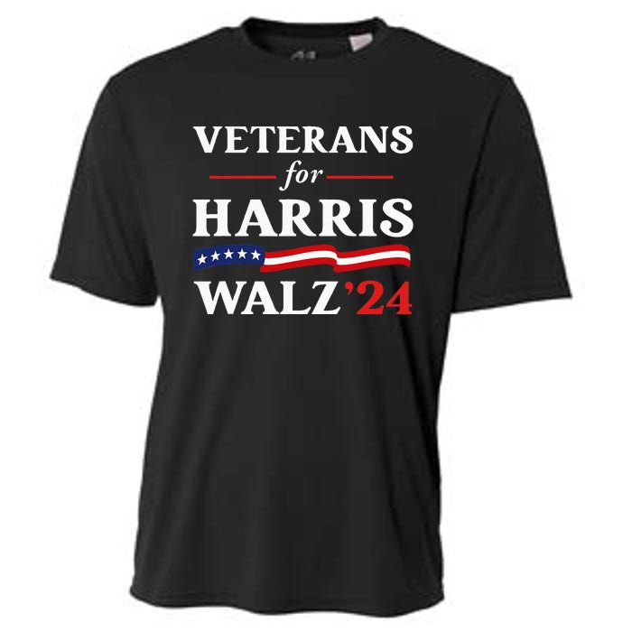 Veterans For Harris Walz 2024 Vote Tim Walz Kamala Harris Cooling Performance Crew T-Shirt