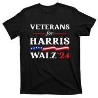 Veterans For Harris Walz 2024 Vote Tim Walz Kamala Harris T-Shirt