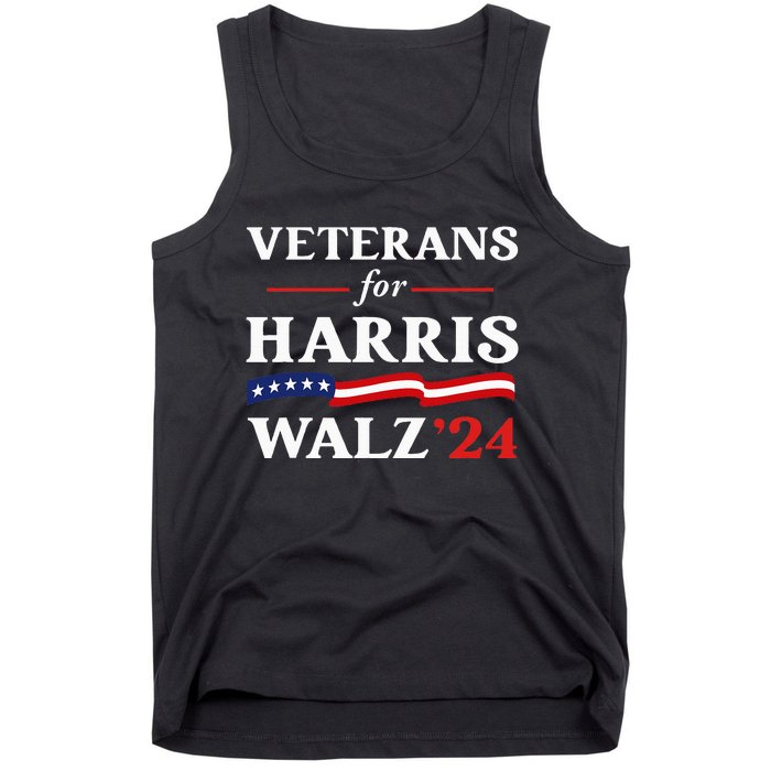 Veterans For Harris Walz 2024 Vote Tim Walz Kamala Harris Tank Top