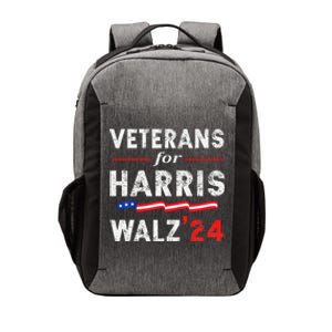 Veterans For Harris Waltz 2024 Election Vote Blue Democrat Gift Vector Backpack